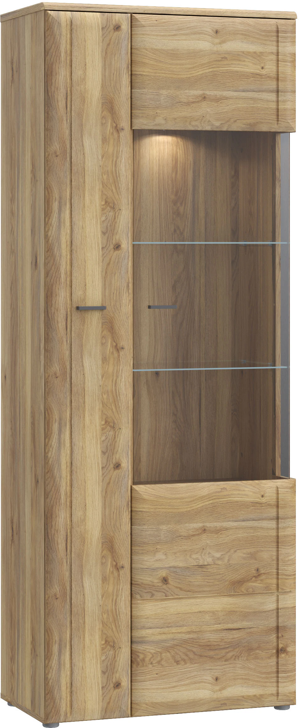 FORTE Vitrine "Akinori", Highboardvitrine, Glastüre, Soft Close, MDF Front, günstig online kaufen