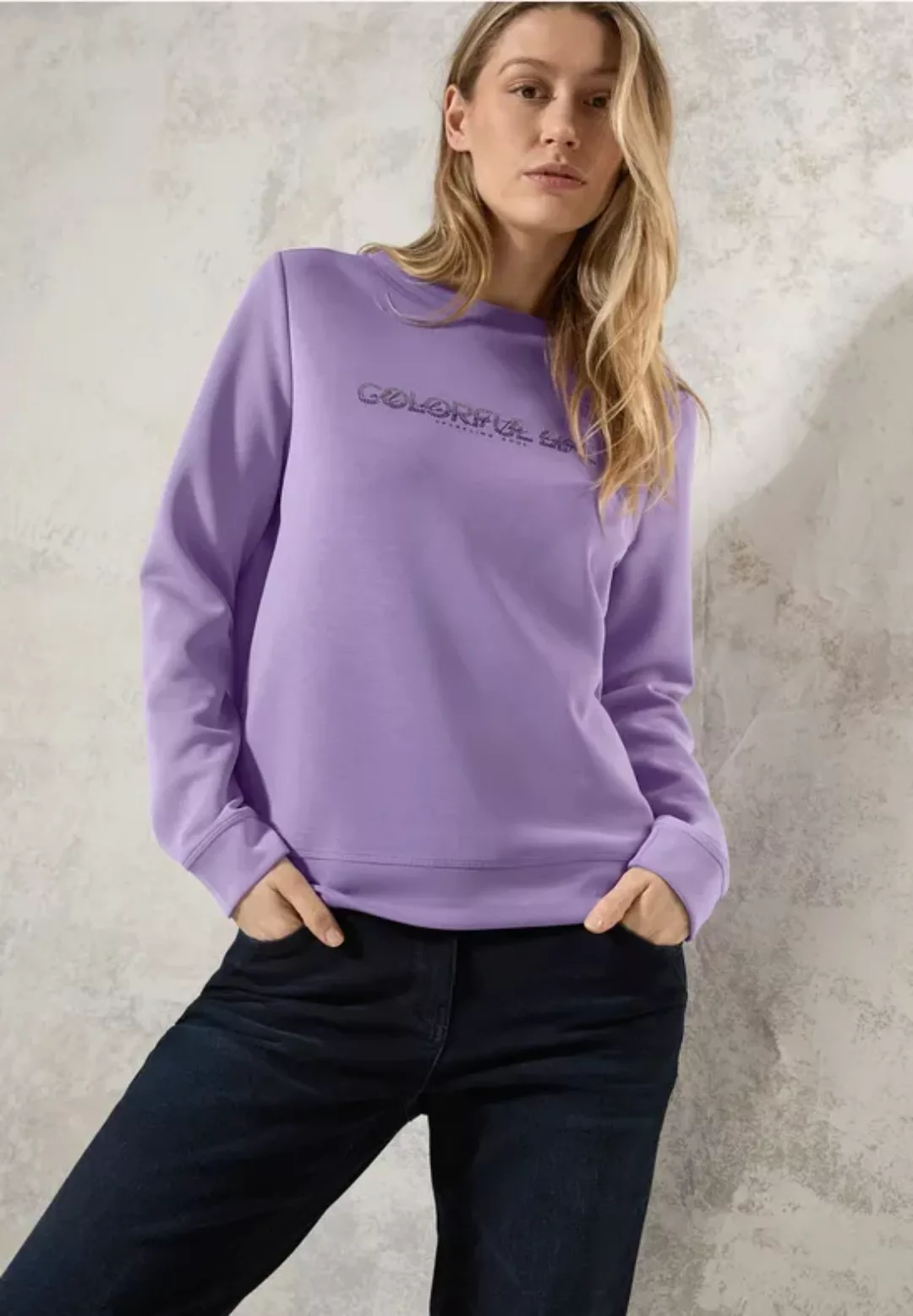 Cecil Sweatshirt, mit Glitzer-Details günstig online kaufen