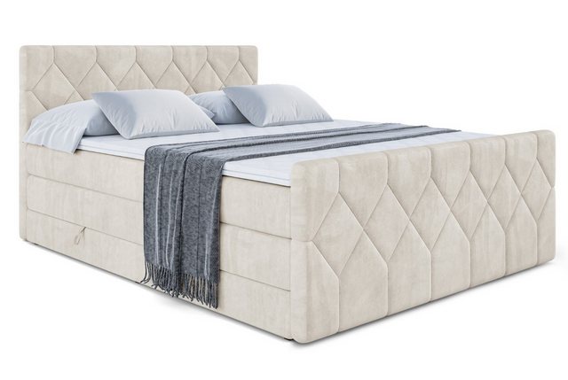 ALTDECOR Boxspringbett CATOR-Z KING (Multipocket-Matratze H4, H3 Matratze B günstig online kaufen