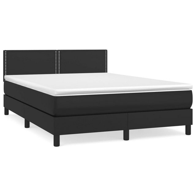 vidaXL Boxspringbett Bett Boxspringbett mit Matratze Kunstleder (140 x 190 günstig online kaufen