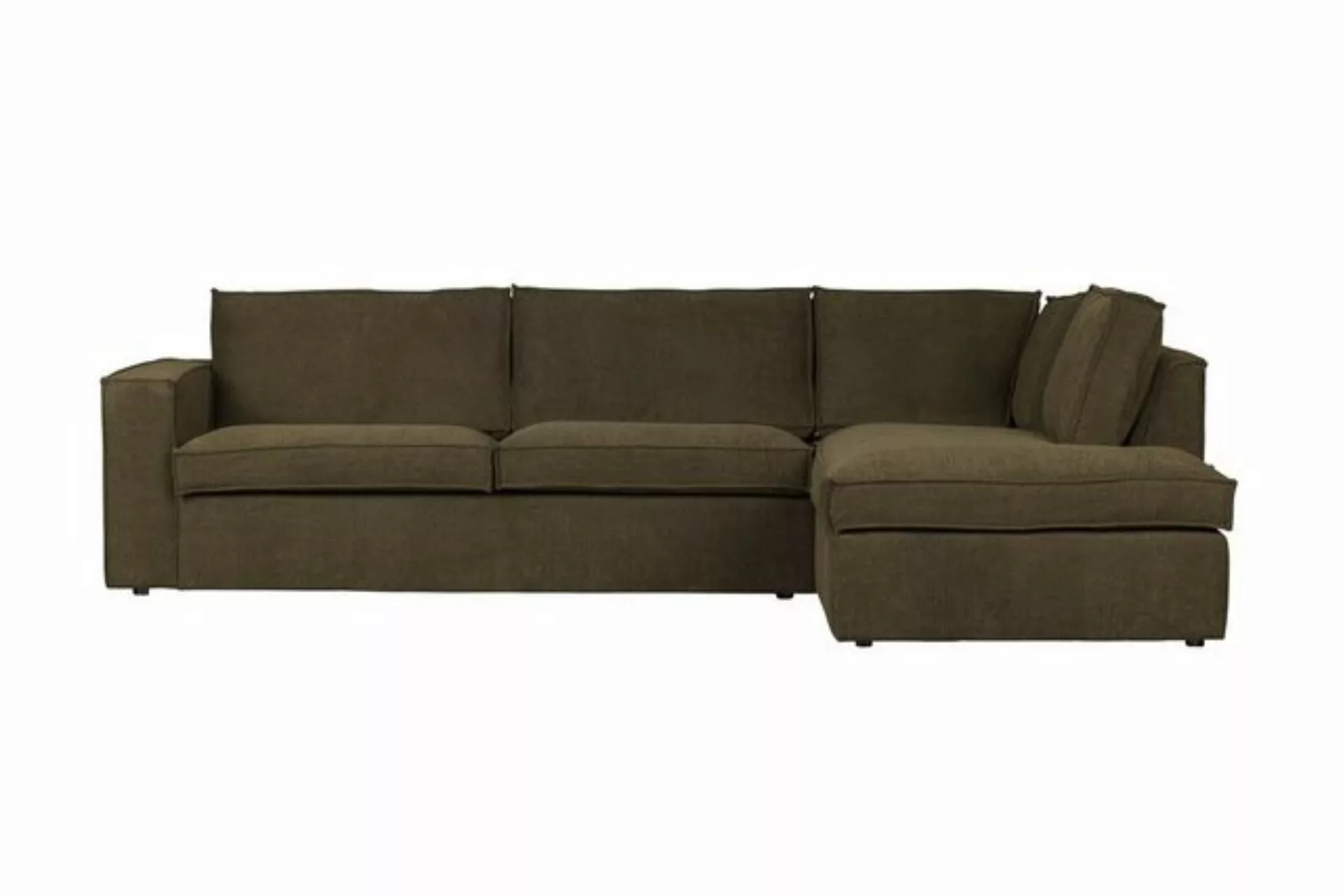 WOOOD Ecksofa Ecksofa Freddie Rechts - Stoff Warm Green, freistellbar günstig online kaufen