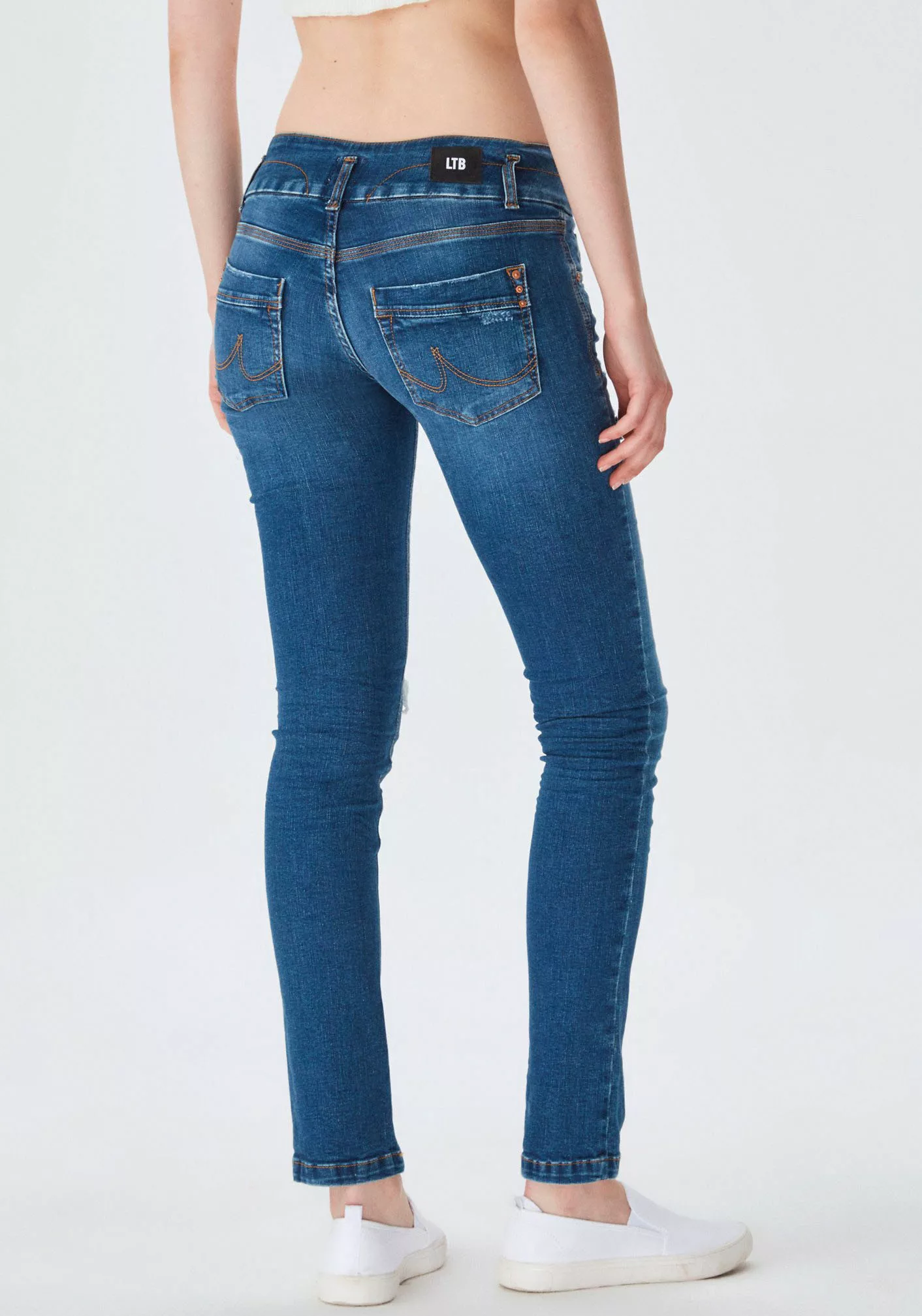 LTB Slim-fit-Jeans ZENA mit breitem Bund mit Doppelknopf günstig online kaufen