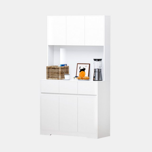 TWSOUL Küchenbuffet Küchenschrank mit Arbeitsplatte,LED,Steckdose,100 * 38, günstig online kaufen