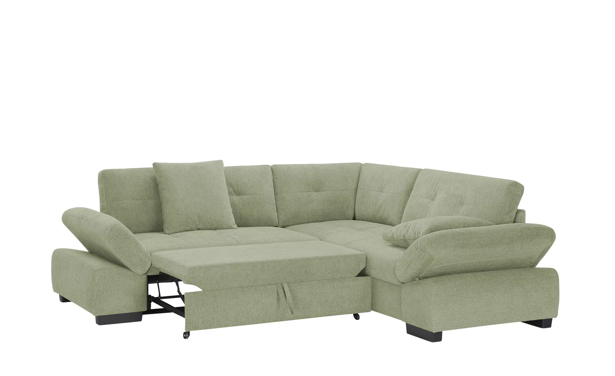 bobb Ecksofa  Lindsay ¦ grün ¦ Maße (cm): B: 255 H: 91 T: 225 Polstermöbel günstig online kaufen