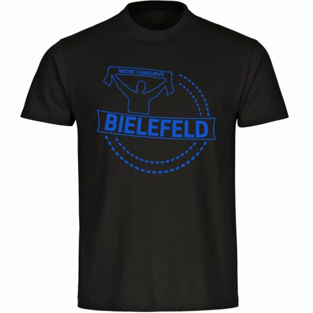 multifanshop T-Shirt Herren Bielefeld - Meine Fankurve - Männer günstig online kaufen