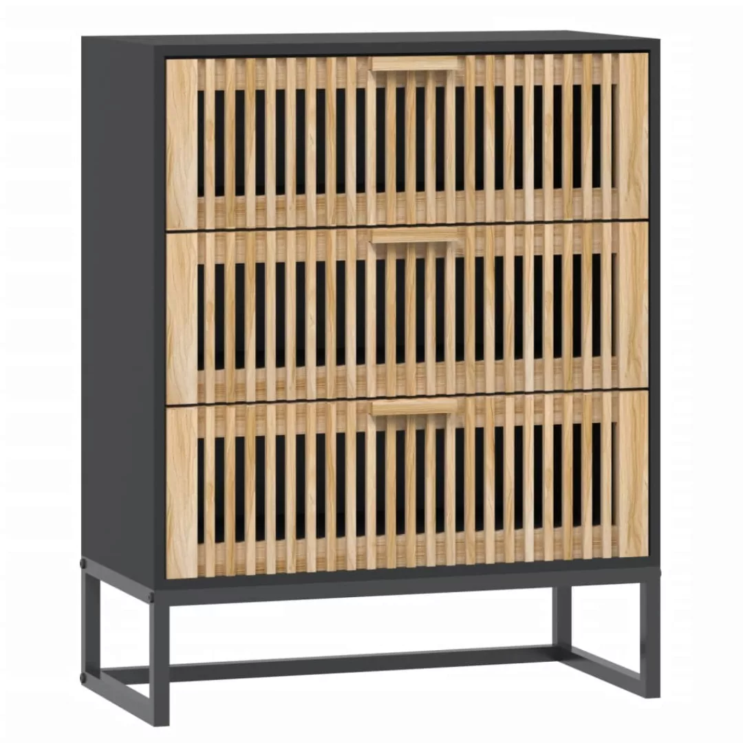 Vidaxl Sideboard Schwarz 60x30x75 Cm Holzwerkstoff günstig online kaufen