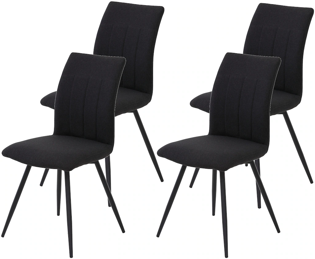 HELA Drehstuhl "Vierfußstuhl RIO", (Set), 4 St., Webstoff, Esszimmerstuhl, günstig online kaufen