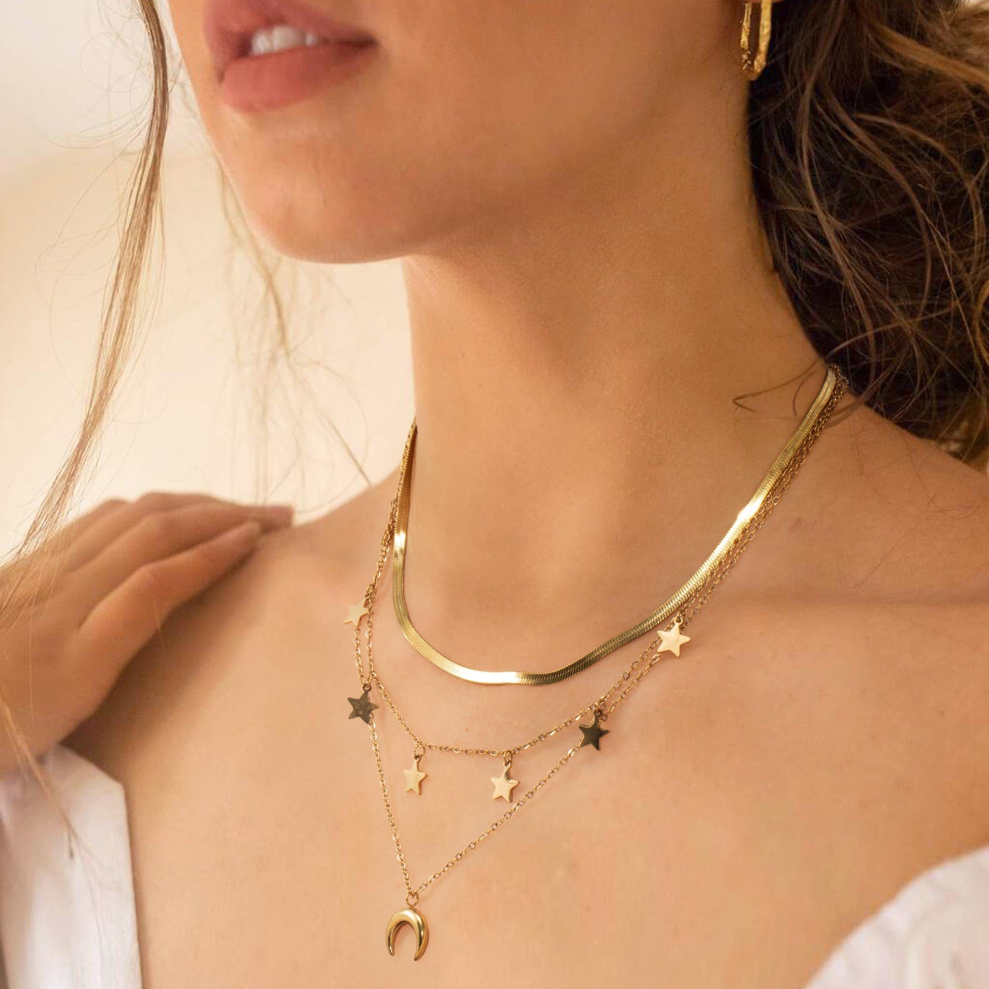 RWEUOQ Edelstahlkette Personalisierte Frauen Halskette Quaste günstig online kaufen