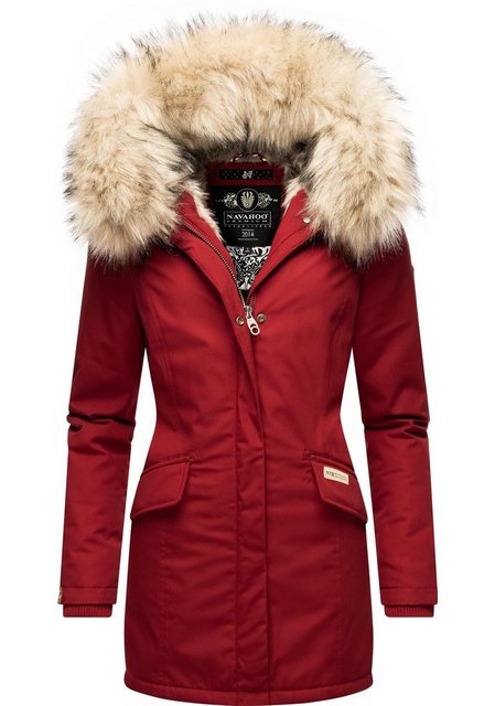 Navahoo Wintermantel Cristal stylischer Damen Winterparka mit Kunstfell-Kap günstig online kaufen