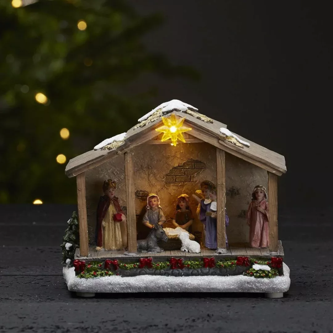 LED-Dekoleuchte Nativity, Batteriebetrieb, 19 cm günstig online kaufen