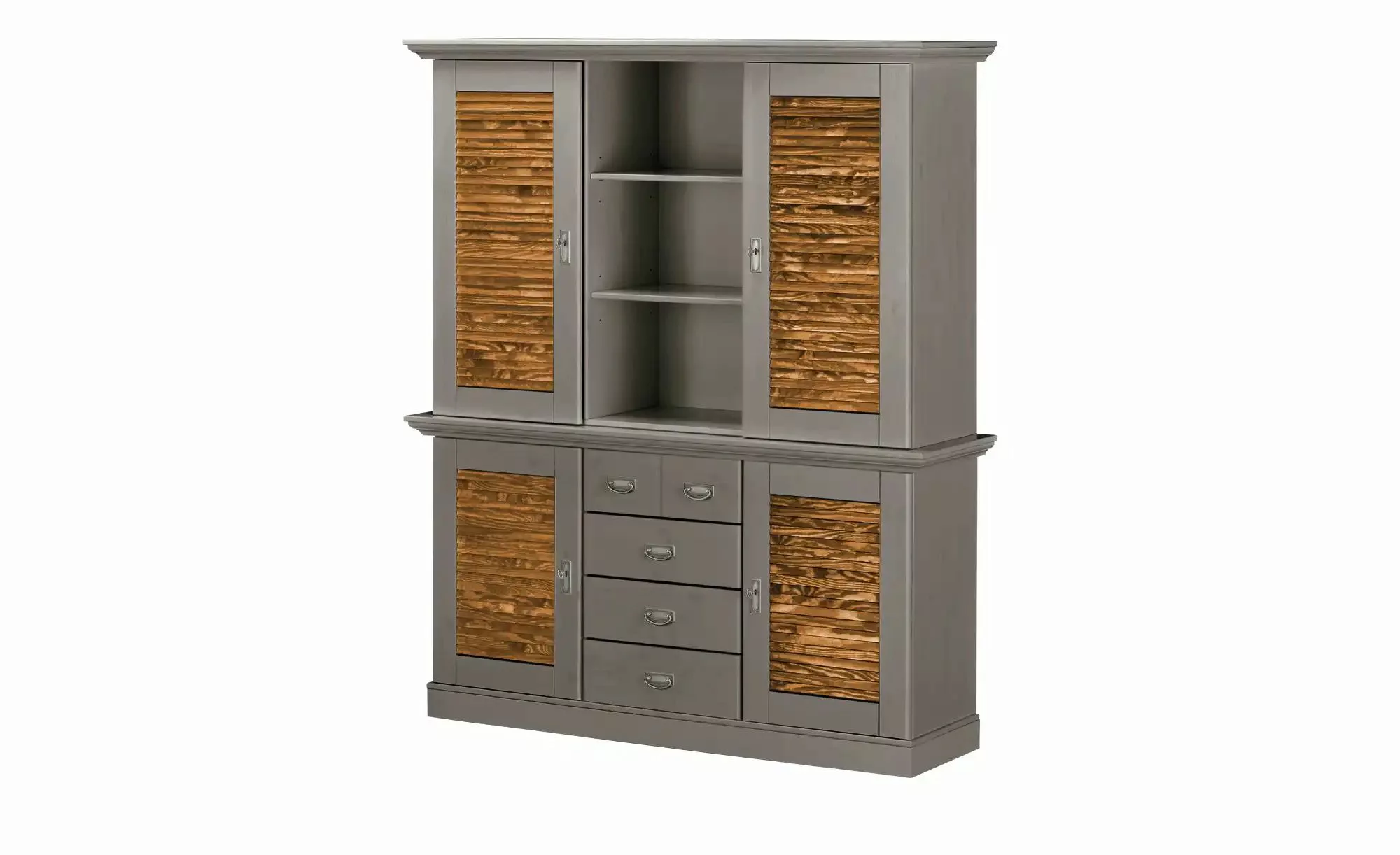 maison bleue Buffet  Fancy ¦ grau ¦ Maße (cm): B: 171,3 H: 202,1 T: 48.0 Sc günstig online kaufen