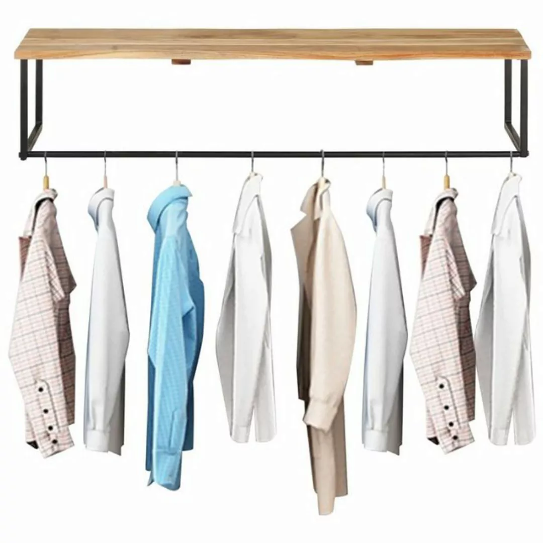 Garderobe Mit Naturkante 100x35x22 Cm Massivholz Akazie günstig online kaufen