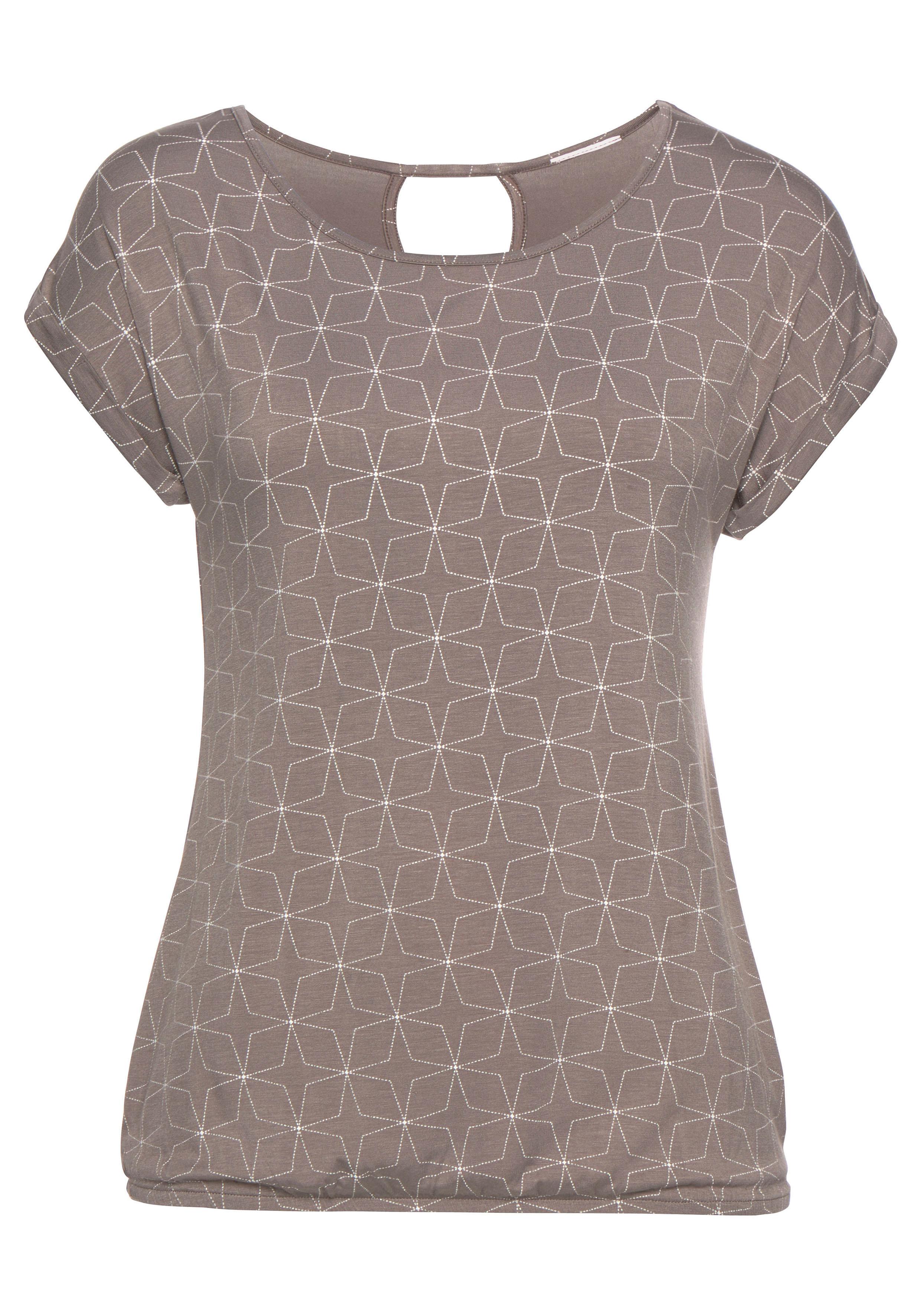 LASCANA T-Shirt (2er-Pack) mit kleinem Cut-Out im Nacken günstig online kaufen
