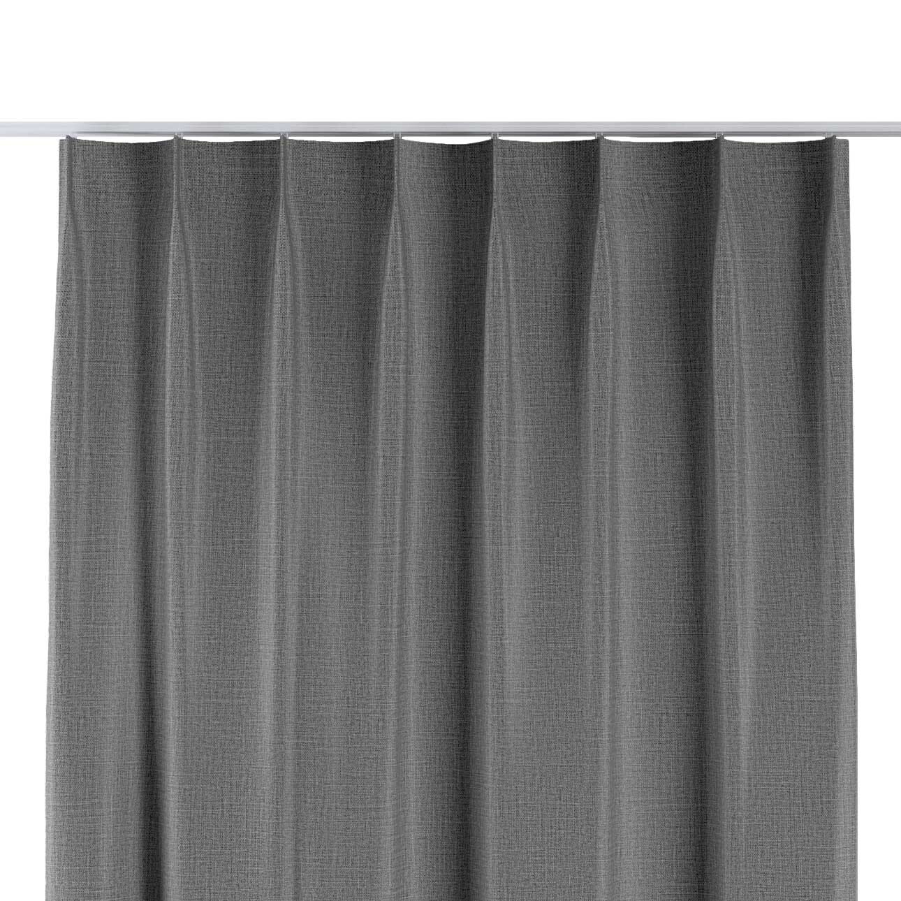 Vorhang mit flämischen 1-er Falten, dunkelgrau, Blackout (verdunkelnd) (269 günstig online kaufen