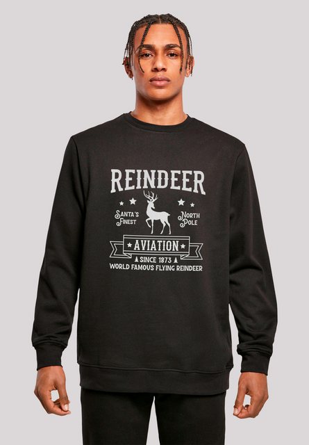 F4NT4STIC Sweatshirt Reindeer Aviation Retro Weihnachten Sign Premium Quali günstig online kaufen