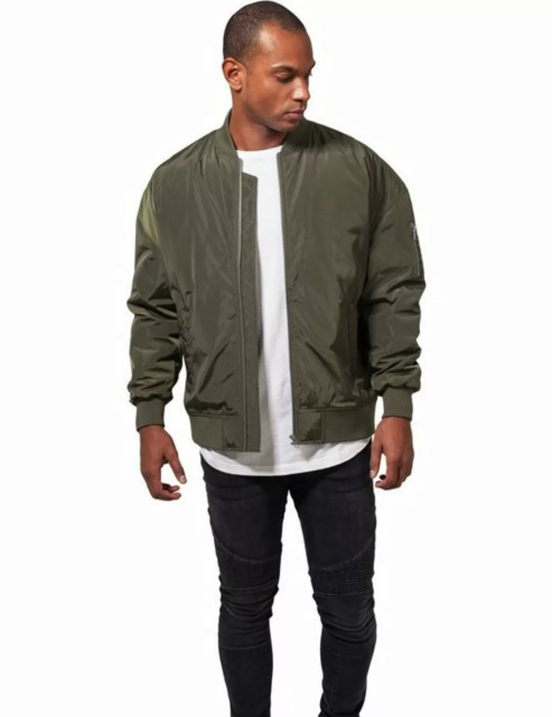 URBAN CLASSICS Outdoorjacke Herren Jacke Oversized Bomber mit Armtasche günstig online kaufen