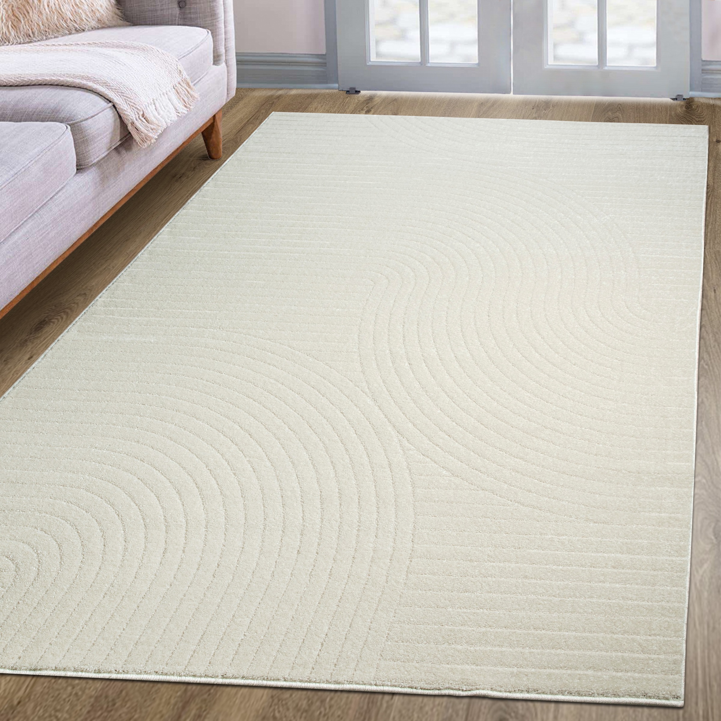 my home Teppich »Revea, Zen Garden-Design in Hoch-Tief-Struktur,«, rechteck günstig online kaufen