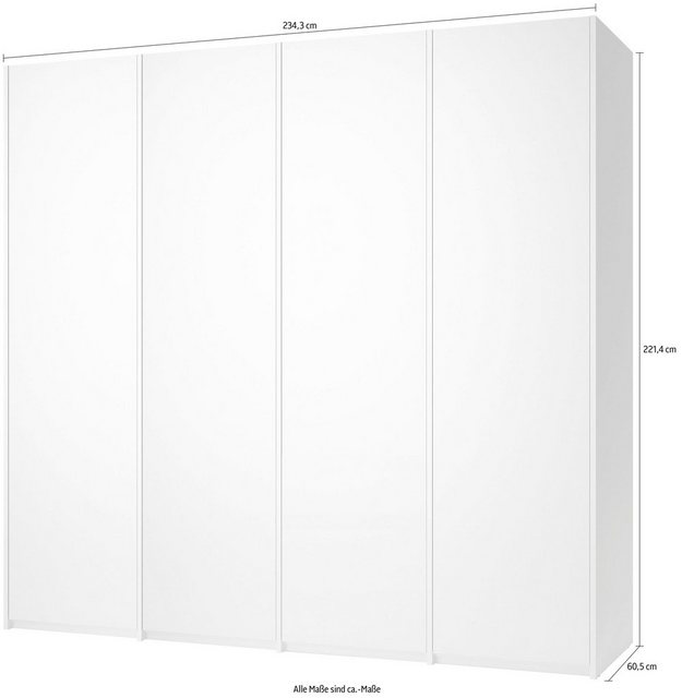 Müller SMALL LIVING Drehtürenschrank Modular Plus Variante 7 mit drei Anbau günstig online kaufen