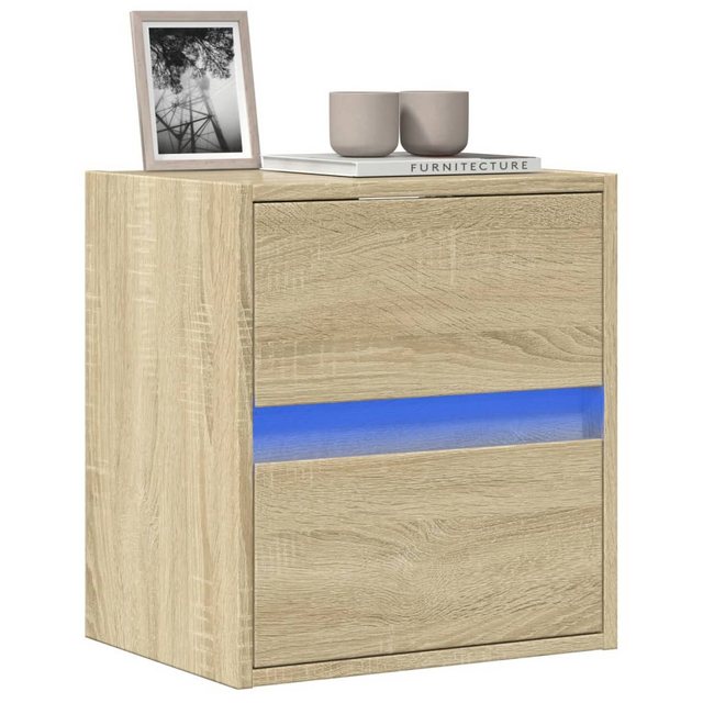 vidaXL Schrankmodule TV-Wandschrank mit LED-Beleuchtung Sonoma 41x31x45 cm günstig online kaufen