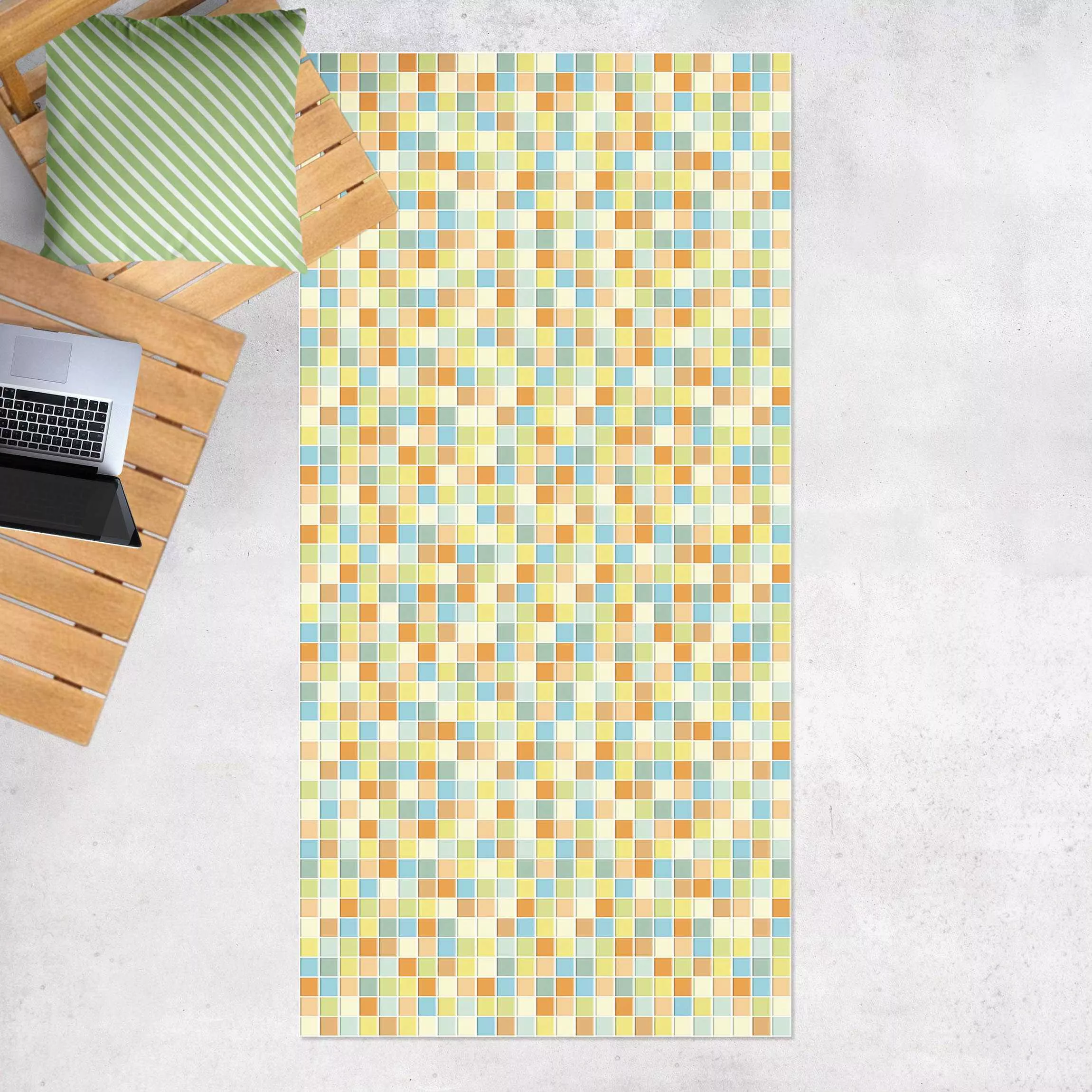 Vinyl-Teppich Mosaikfliesen Sommerset günstig online kaufen