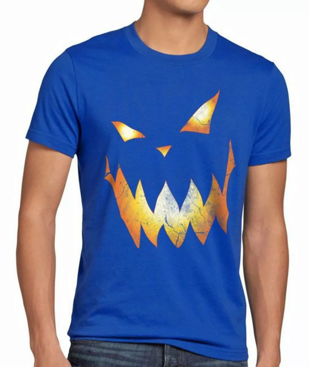 style3 Print-Shirt Herren T-Shirt Halloween Kürbiskopf Kürbis Fasching Kost günstig online kaufen