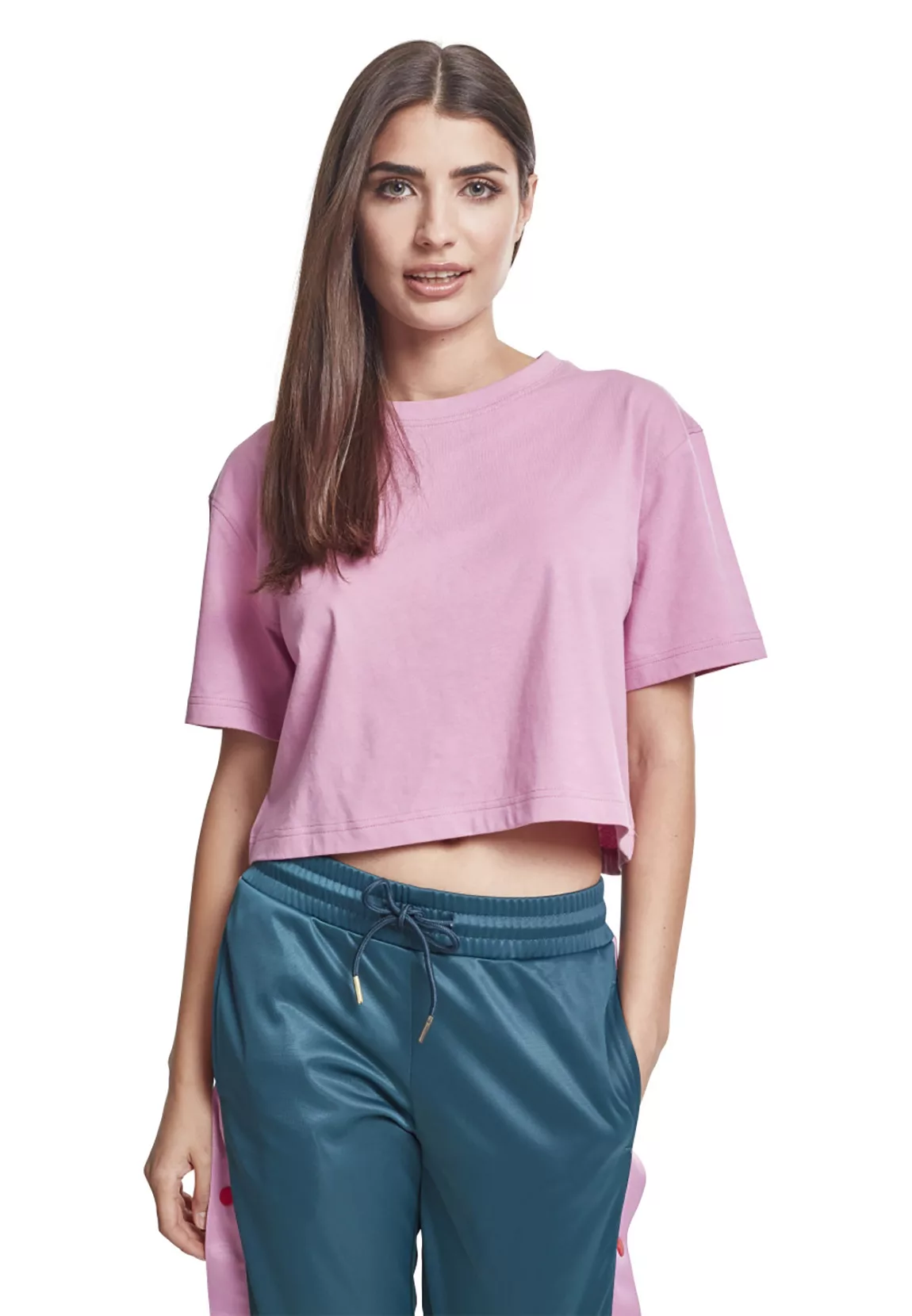 Urban Classics T-Shirt LADIES SHORT OVERSIZED TEE TB1555 Pink Cool Pink günstig online kaufen