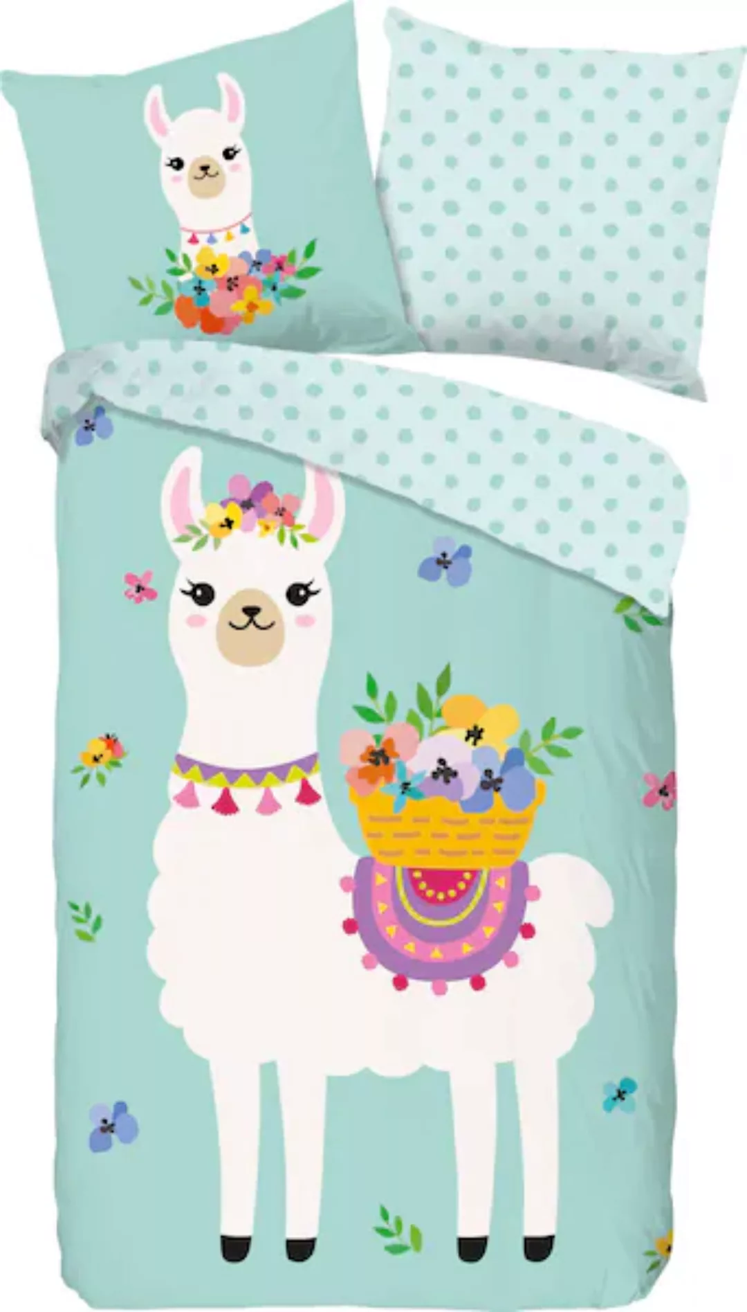 good morning Kinderbettwäsche »Llama«, (2 tlg.) günstig online kaufen