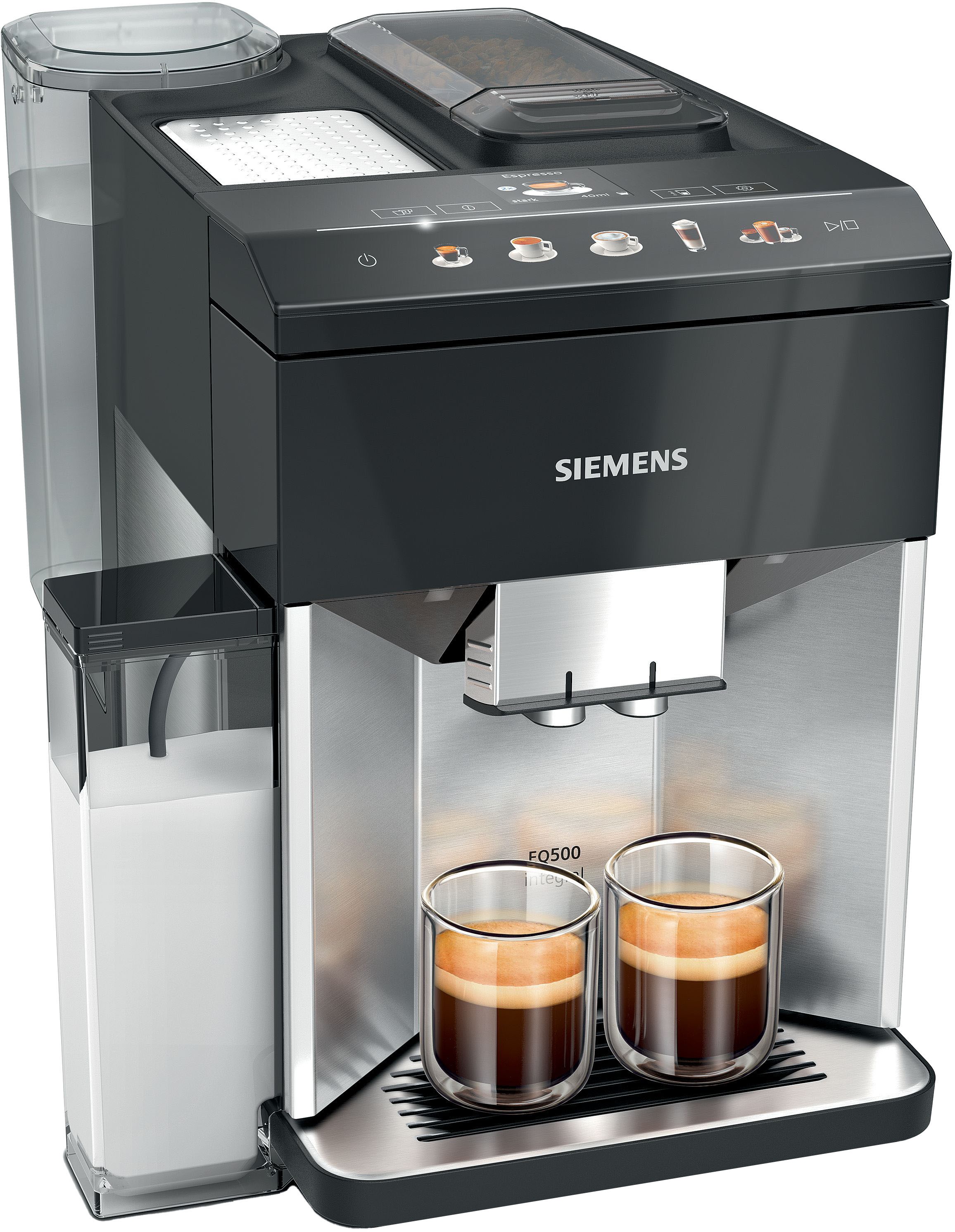 SIEMENS Kaffeevollautomat »EQ500 integral TQ517D03, intuitives Farbdisplay, günstig online kaufen