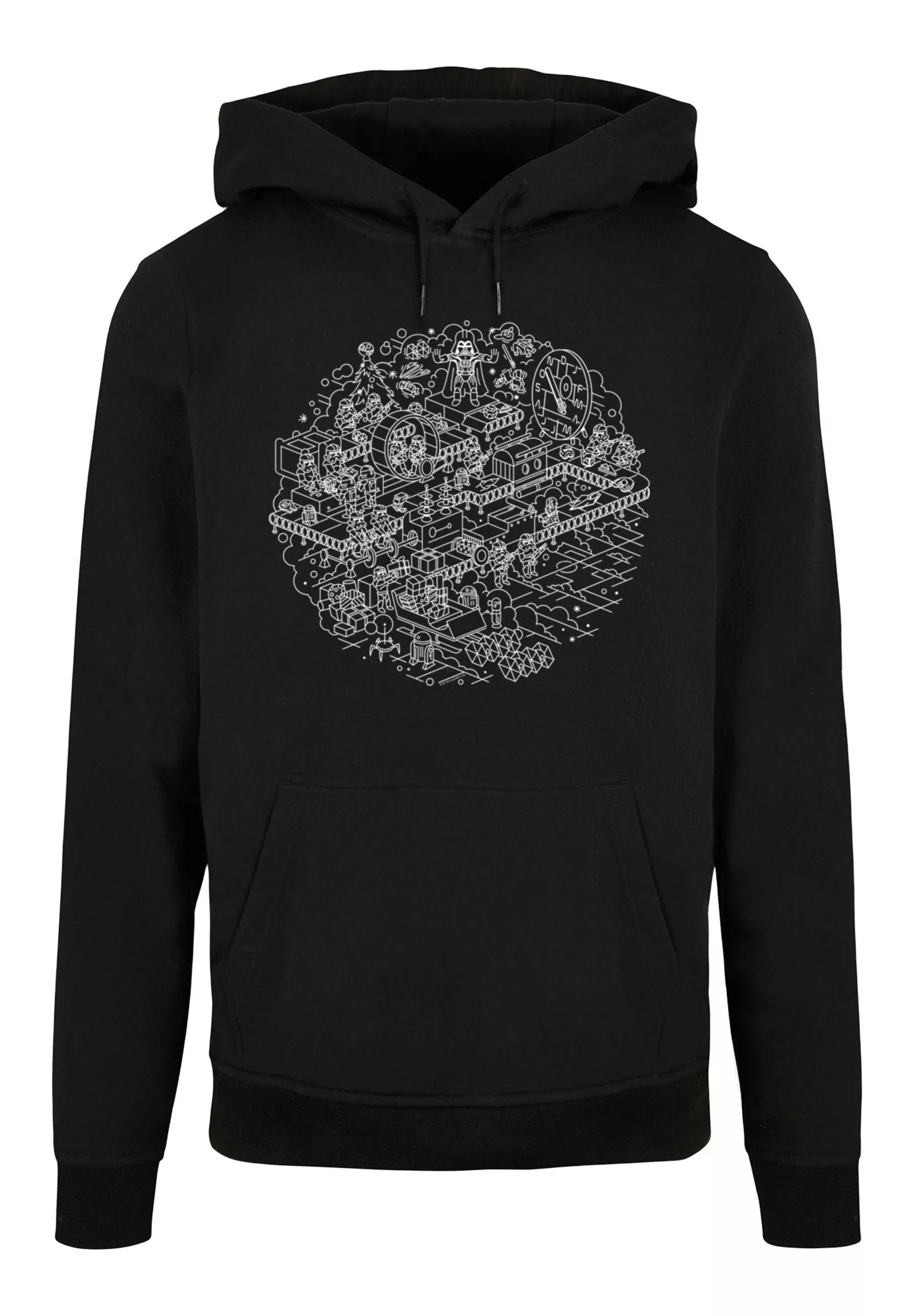 F4NT4STIC Kapuzenpullover "Star Wars Christmas Weihnachten Death Star", Pri günstig online kaufen