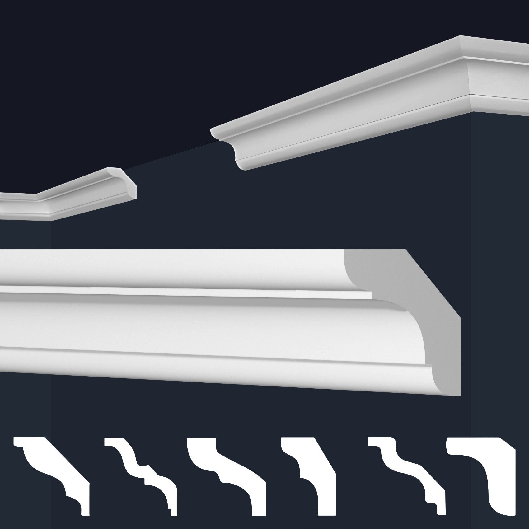 marbet design Stuckleiste E-24, 2 Meter günstig online kaufen