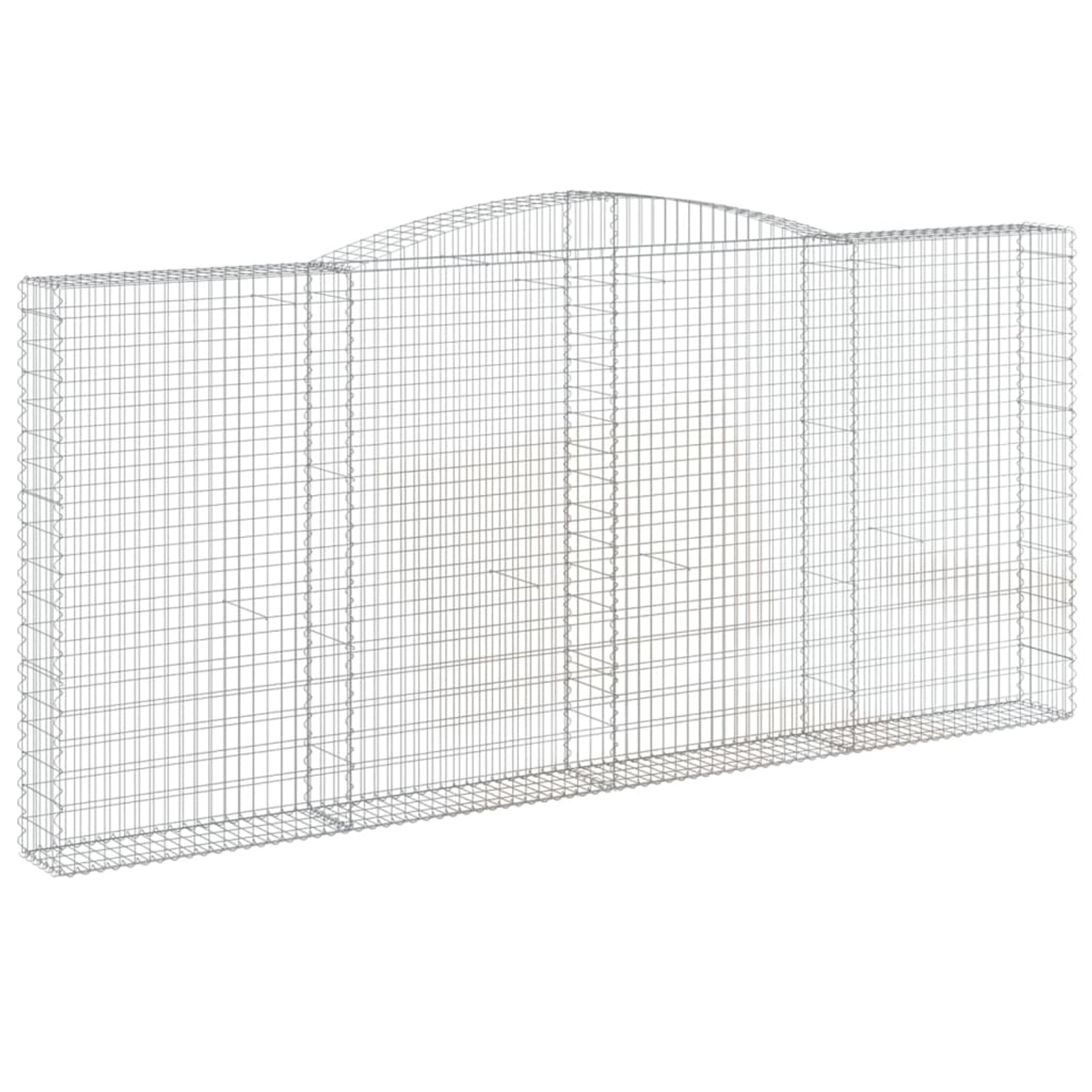 vidaXL Gabionen mit Hochbogen 5 Stk 400x30x180/200cm Eisen 1635393 günstig online kaufen