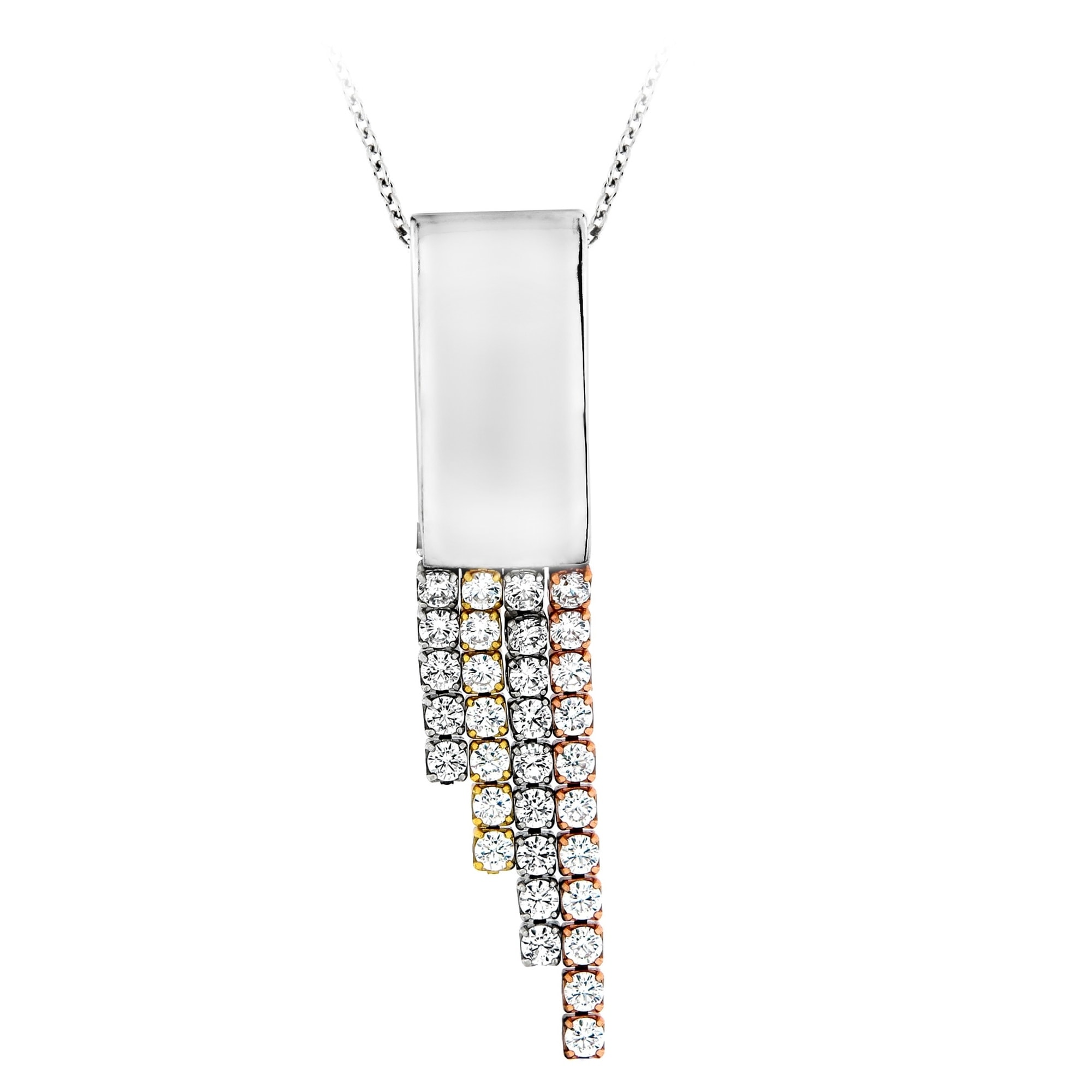 Smart Jewel Kette mit Anhänger "Zirkonia Steine als Behang, Silber 925" günstig online kaufen