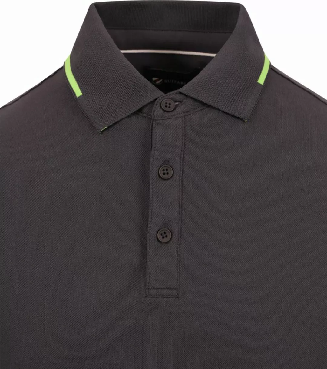 Suitable Fluo B Poloshirt Anthrazit - Größe M günstig online kaufen