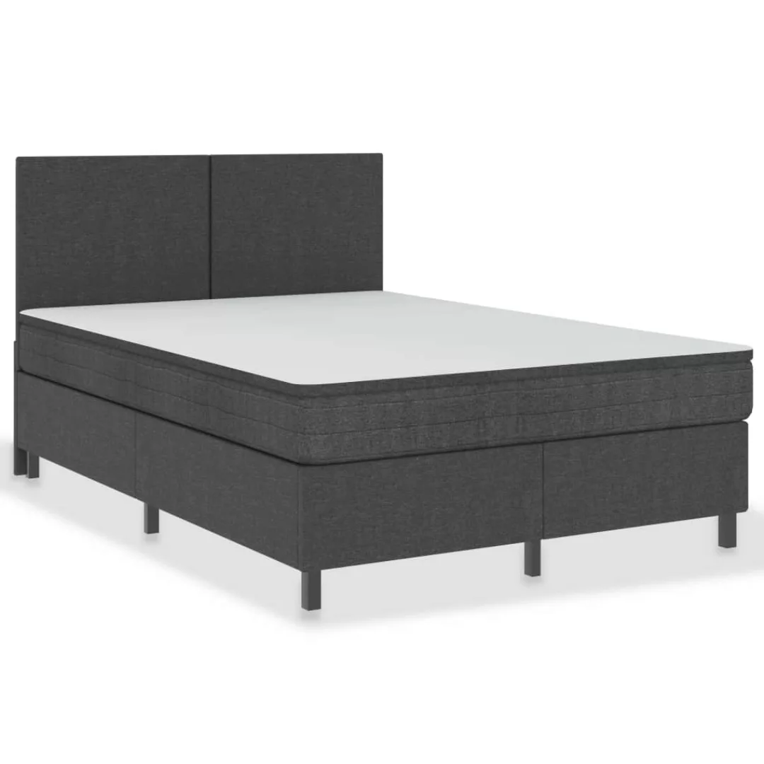 Boxspringbett Dunkelgrau Stoff 160x200 Cm günstig online kaufen