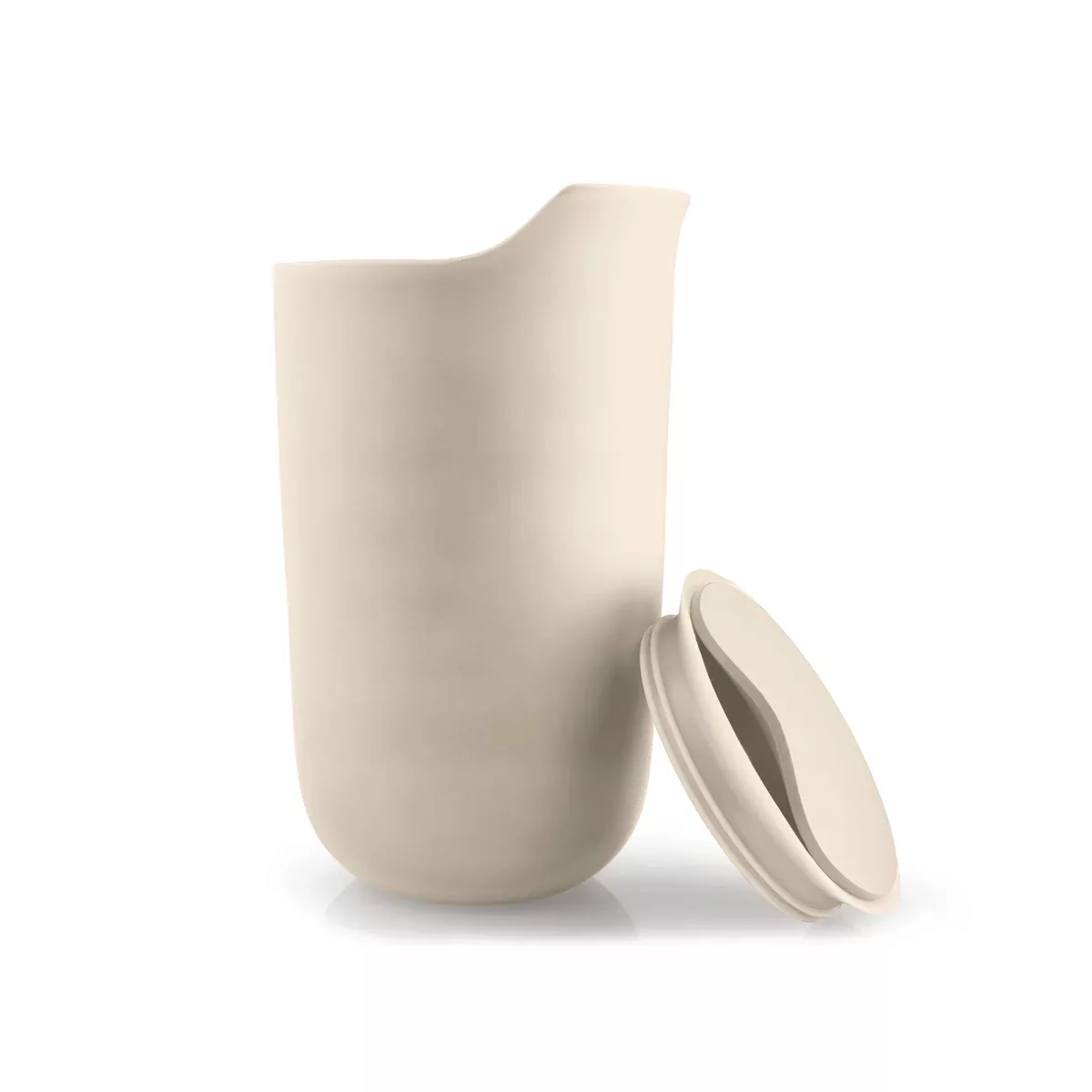 Eva Solo - Keramik Thermobecher 28cl - sand/LxBxH 8,6x8,2x14,2cm/doppelwand günstig online kaufen