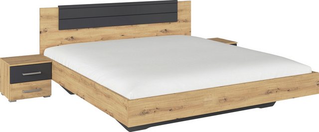 rauch Bettanlage "Doppelbett Futonbett BARCELONA in schwebender Optik", (Se günstig online kaufen