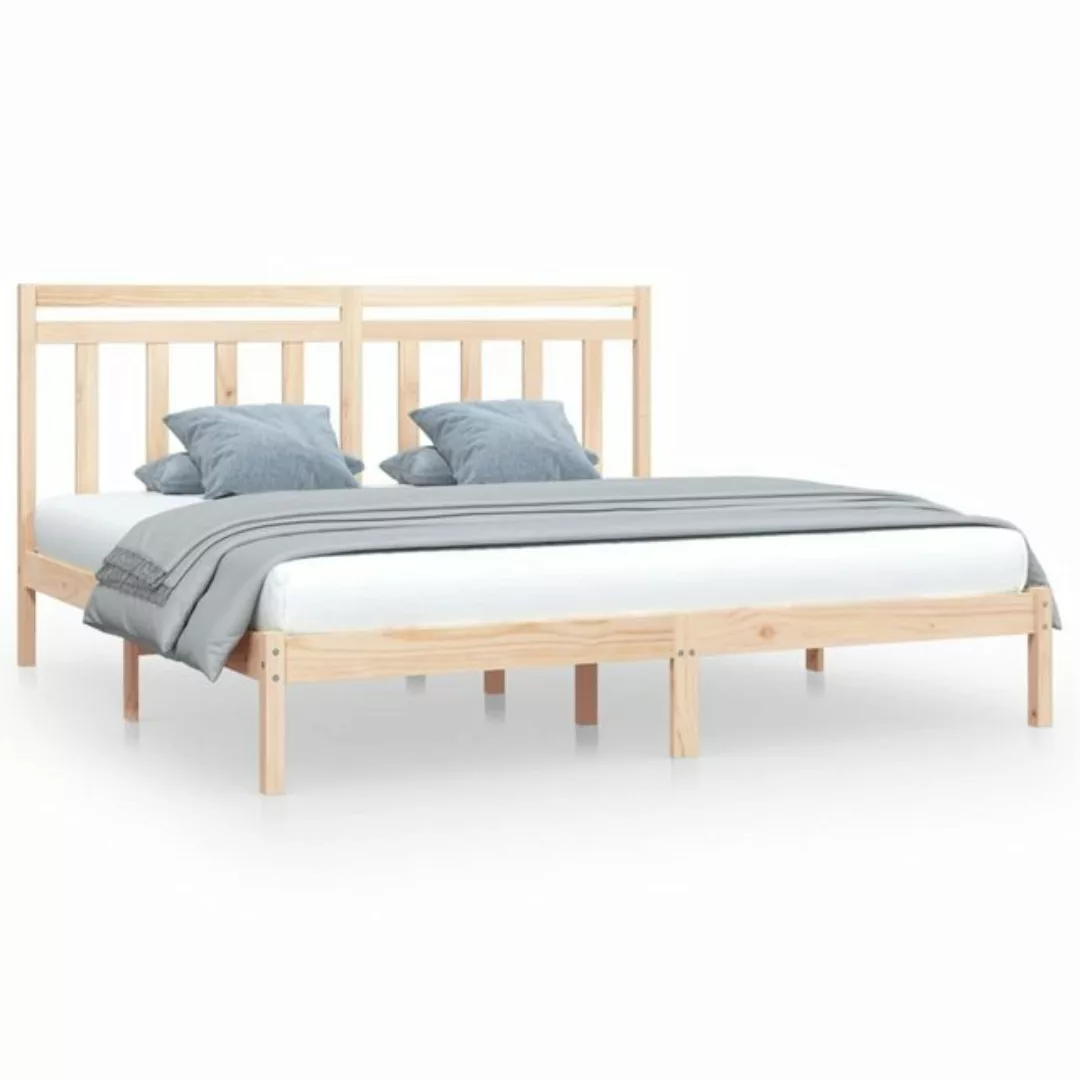 vidaXL Bettgestell Massivholzbett 200x200 cm Bett Bettgestell Doppelbett Be günstig online kaufen