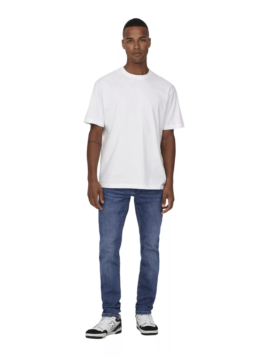 Only & Sons Herren Jeans ONSWEFT REG 6755 - Straight Fit - Blau - Medium Bl günstig online kaufen