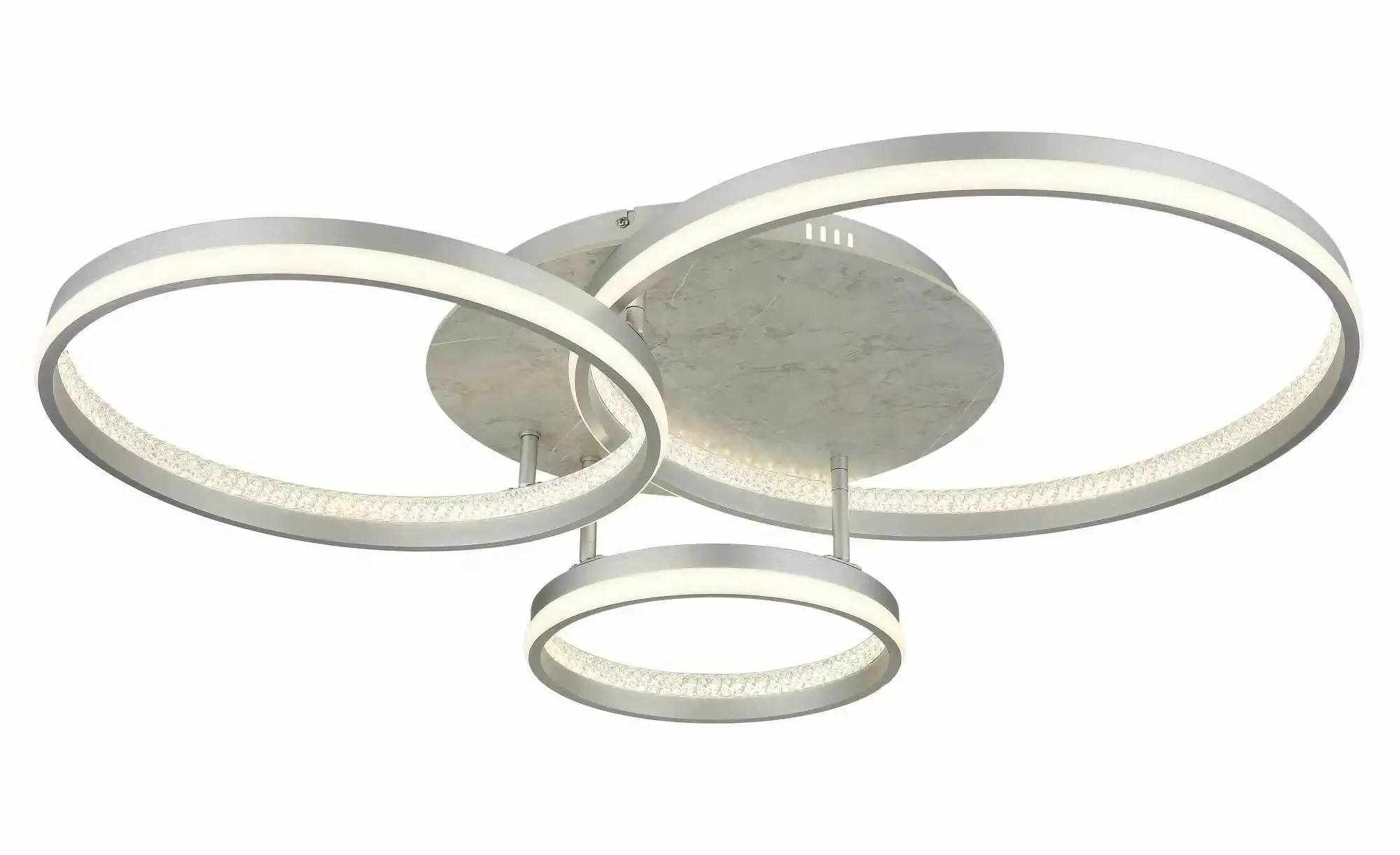 Globo Lighting Deckenleuchte   ¦ grau ¦ Maße (cm): B: 85,5 H: 16,7 Lampen & günstig online kaufen