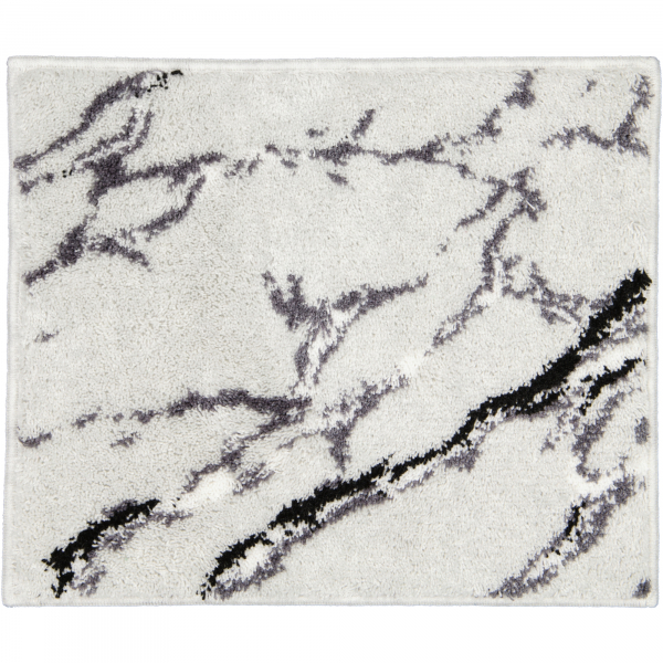 Vossen Badteppiche Marble - Farbe: light grey - 0006 - 50x60 cm günstig online kaufen