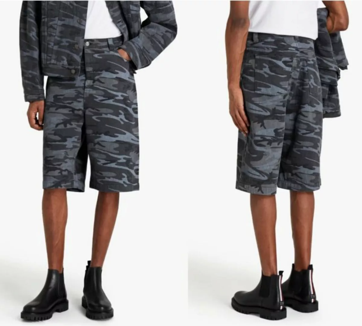 Balenciaga Shorts BALENCIAGA SHORTS DEADSTOCK Camo Denim Jeans Pants Hose T günstig online kaufen