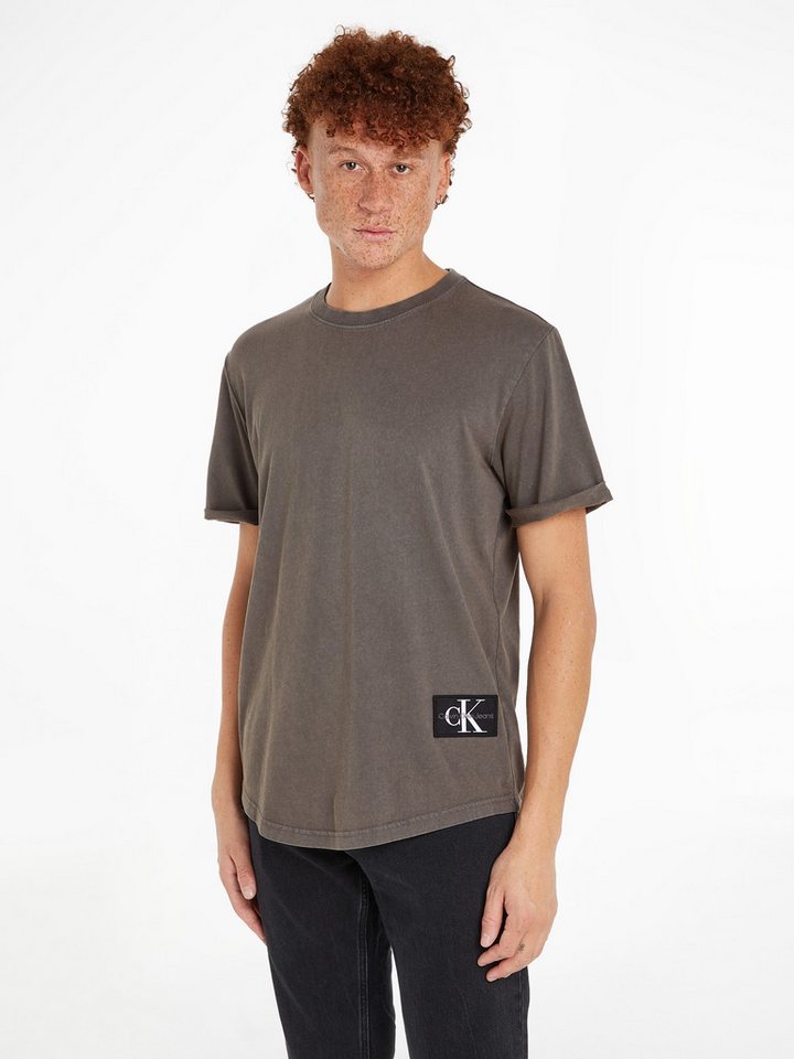 Calvin Klein Jeans T-Shirt WASHED MONOLOGO BADGE TEE mit Logopatch günstig online kaufen