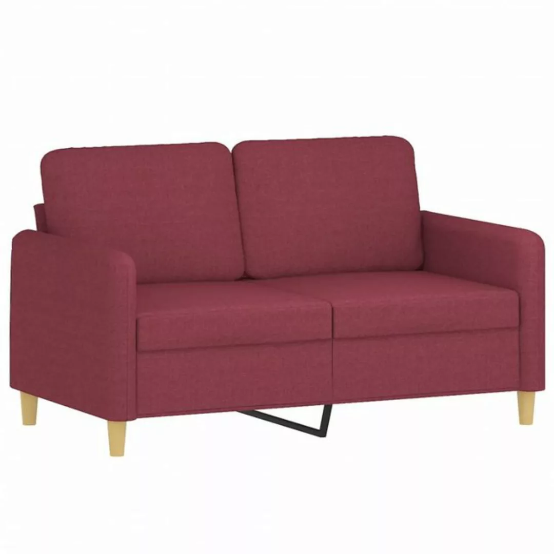 vidaXL Sofa, 2-Sitzer-Sofa Weinrot 120 cm Stoff günstig online kaufen