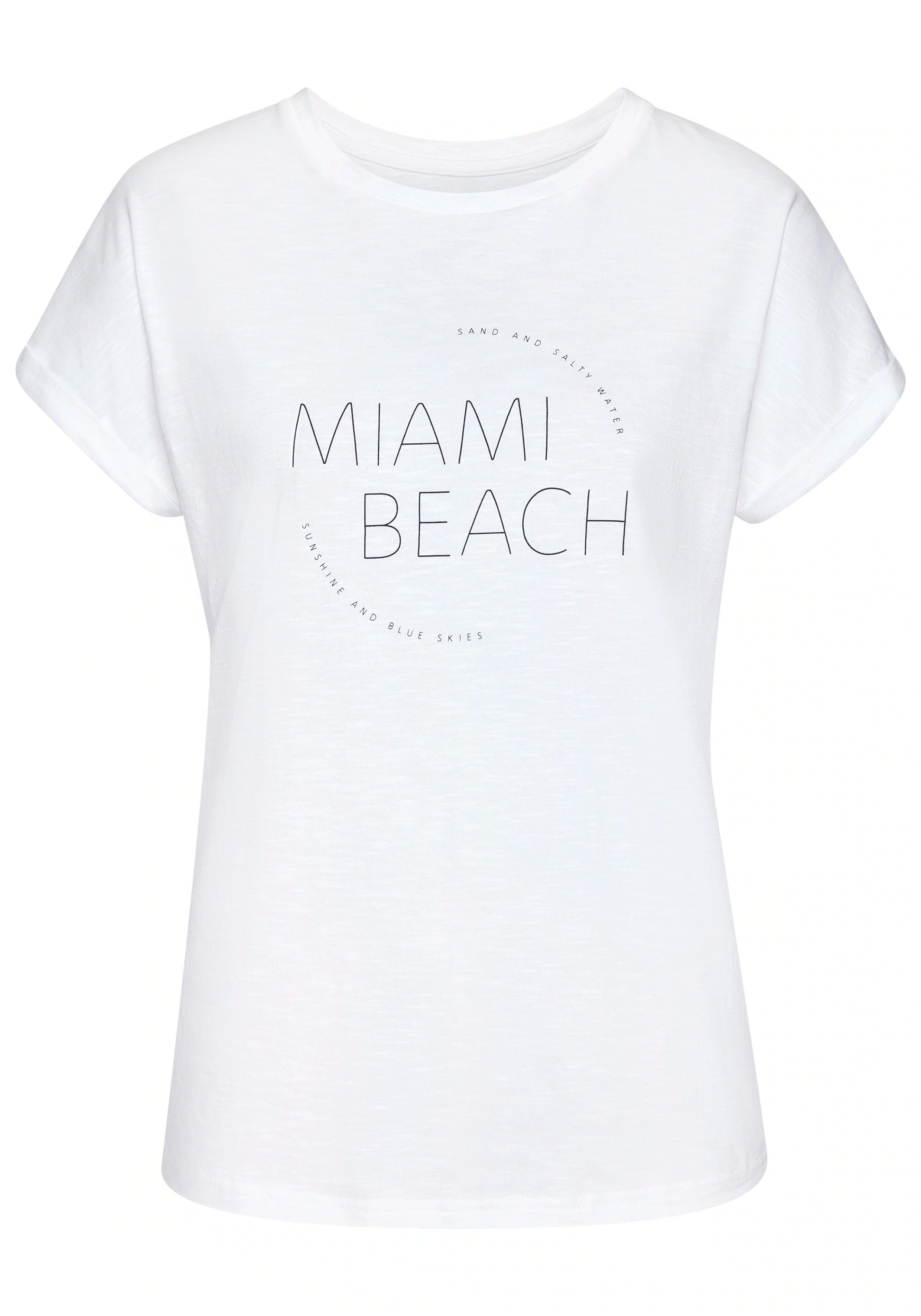 Vivance T-Shirt "mit modischem Frontprint", aus weicher Baumwoll-Qualität günstig online kaufen