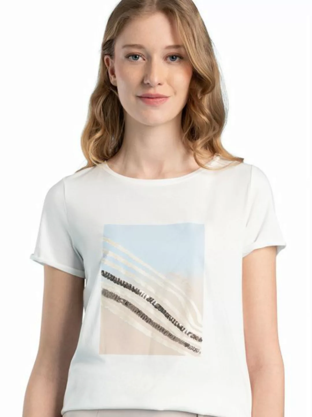 T-Shirt, Frontprint, Frühjahrs-Kollektion günstig online kaufen