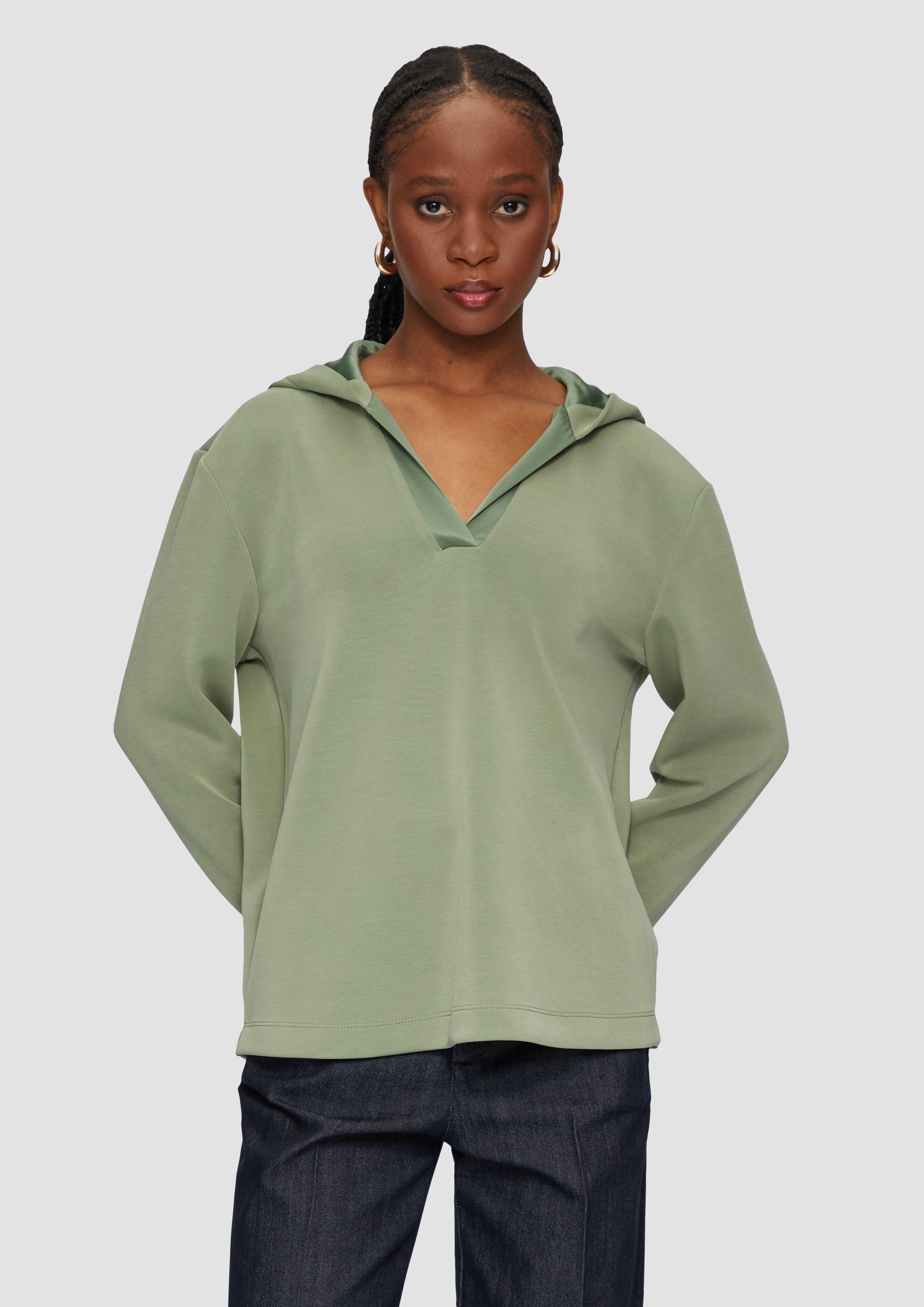 s.Oliver BLACK LABEL Sweatshirt Kapuzenshirt mit günstig online kaufen