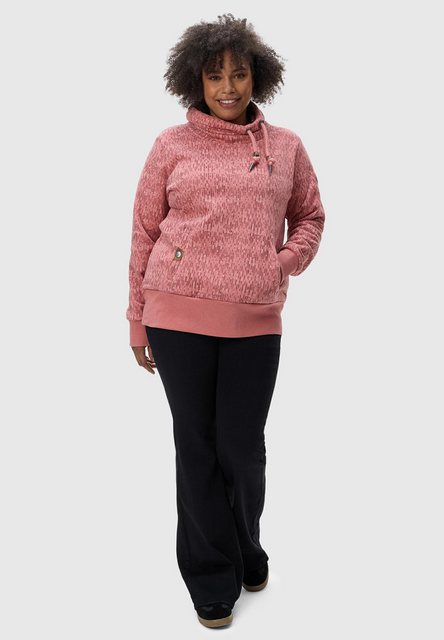 Ragwear Rollkragenpullover Rylie Print Plus modischer Damen Kapuzensweater günstig online kaufen