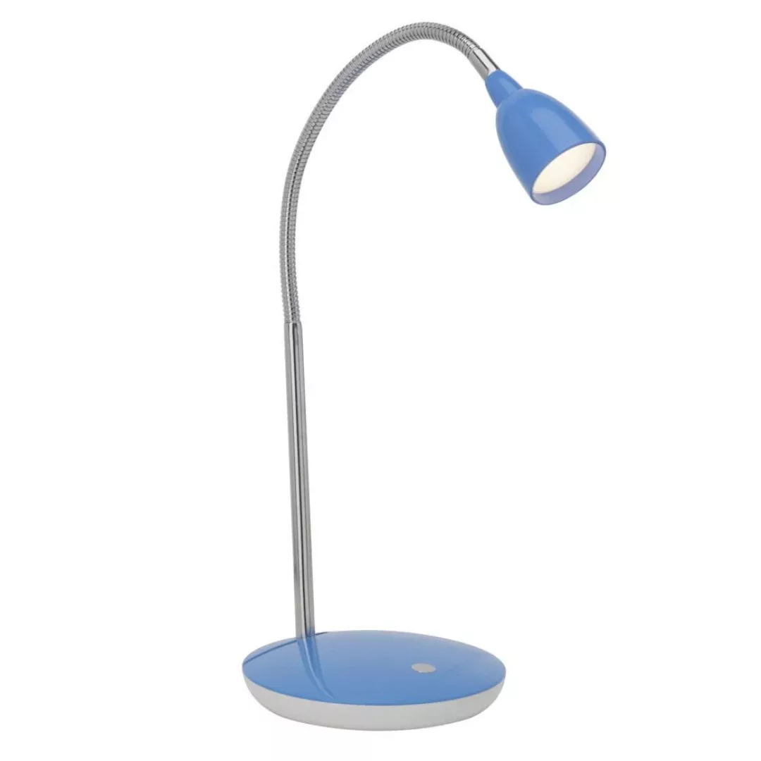 LED Tischleuchte Anthony in Silber und Blau 2,4W 250lm günstig online kaufen