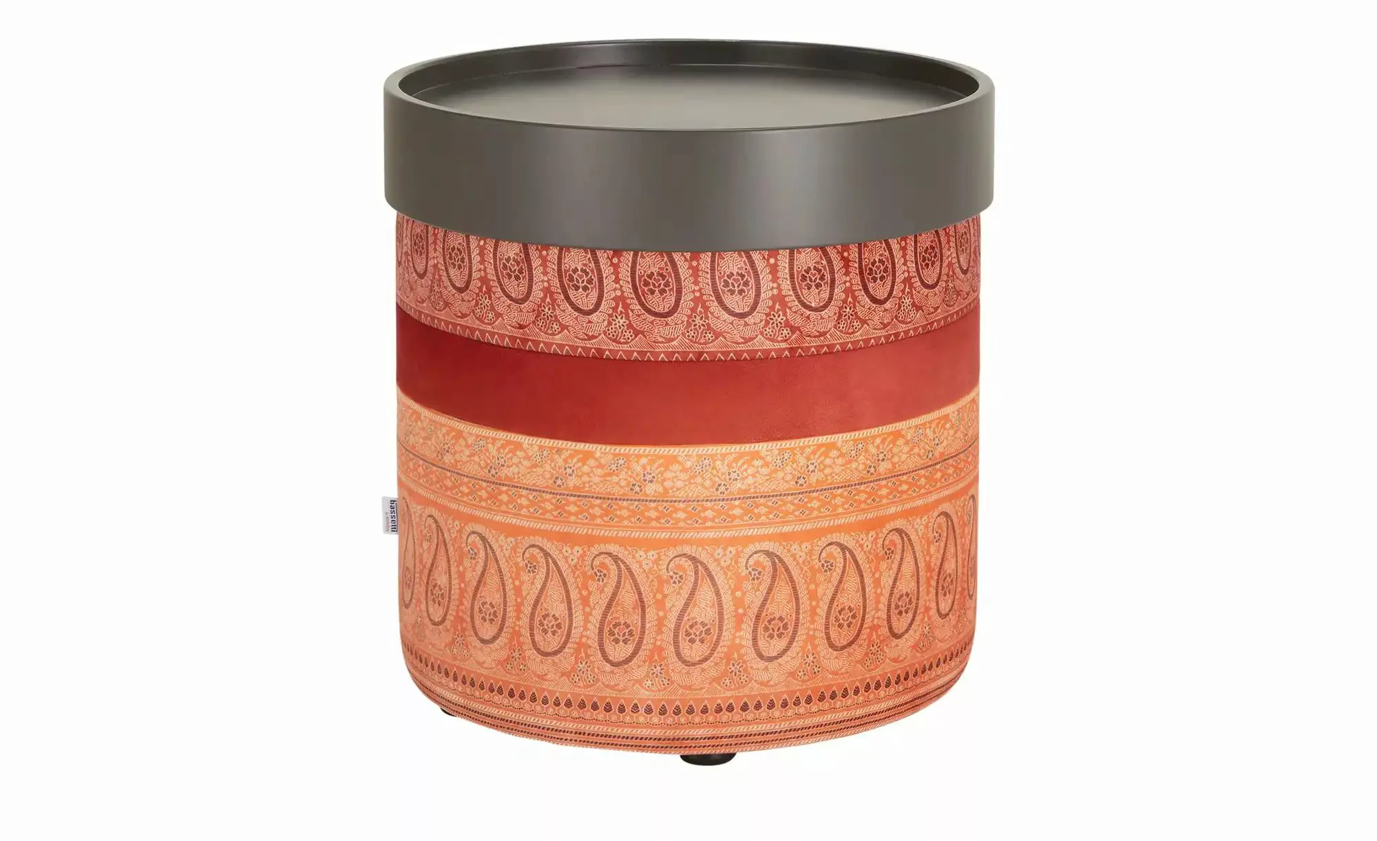 bassetti by SCHRÖNO Pouf  Tinetto ¦ orange ¦ Maße (cm): H: 44  Ø: 43 Polste günstig online kaufen