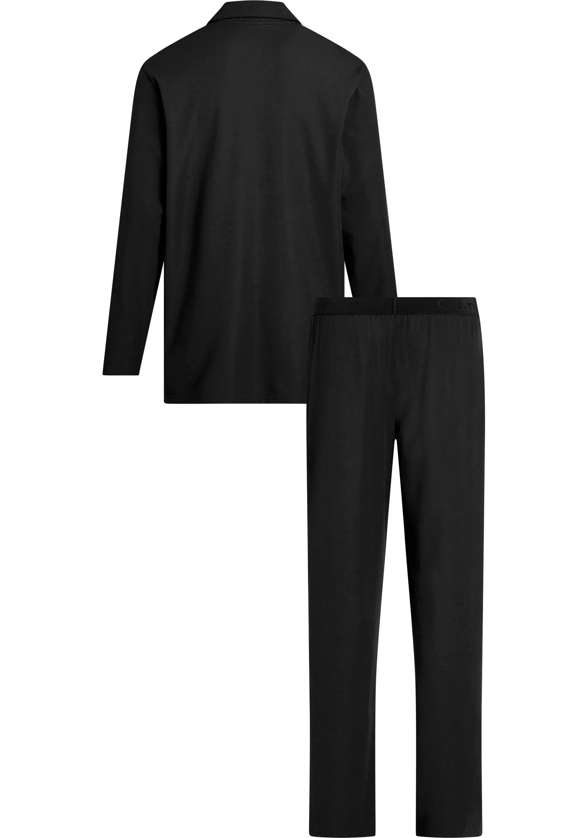 Calvin Klein Underwear Schlafanzug "L/S PANT SET", (2 tlg.), mit Knopfleist günstig online kaufen